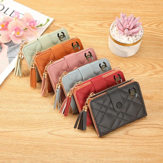 Fashion Leather Card Holder Storage Bank Credit Cash Card ID Card Passport Holders Bag Organizer Case Wallet Pocket Purse